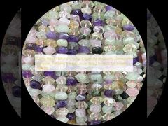 الأحجار الكريمة حبات الحجر الكريم الطبيعية الكريستال السيتران الكوارتز الزهري الحجر الكريم غير منتظم الشكل المتساقط خيوط حبات فضفاضة لصنع المجوهرات