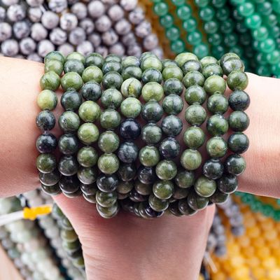 الحجر الكريم الكريستالي الطبيعي الحجم المختلف الحجم الحبل الفضفاض خيوط الحبل للجواهر DIY صنع