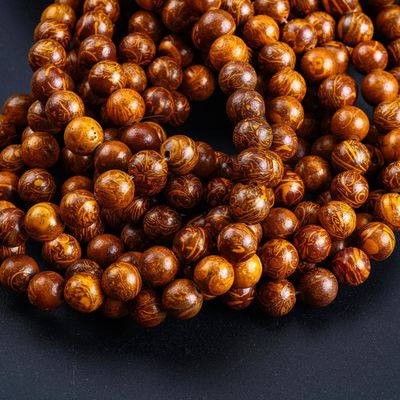 الياقوت الذهبي ذو الخيوط المستديرة اللؤلؤة الكريستالية الطبيعية الحجر الكريم خيوط اللؤلؤات المفتوحة لصنع المجوهرات DIY