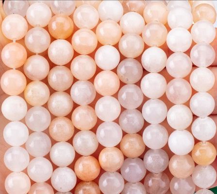 2 ملم الوردي أفتورين حجارة نصف ثمينة حبات حجارة مستديرة
