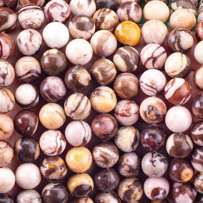 8 ملم الزيبرا النمساوية الياسبر الحجر الكريم الحجارة الكريستالية الشفاء للحجارة الكريستالية لصنع المجوهرات