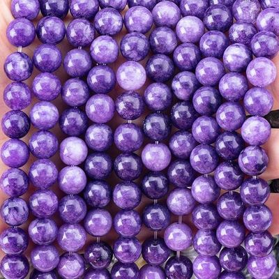 8 ملم البنفسجية النجمة الجليدية الحجر الكريم الحجارة الشفاء الحجارة الكريستالية للحجارة لصنع المجوهرات