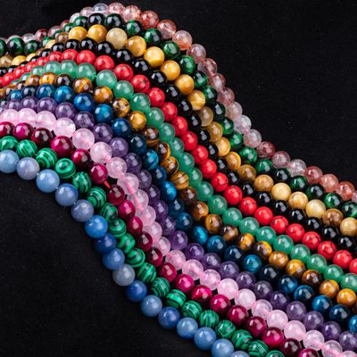 8 ملم عالية الجودة صافية البنفسجية النجمية النيلي الحجر الكريم حبات الشفاء الحجر الكريستالي حبات لصنع المجوهرات