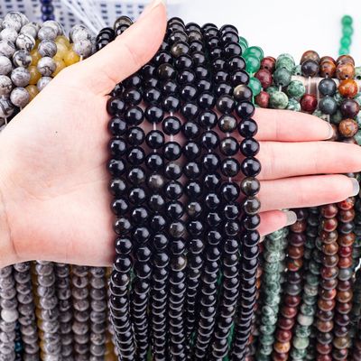 8 ملم الذهبية أوبسيديان الحجر الكريم الخرز العلاجية الحجر الكريستالي للجواهر صناعة
