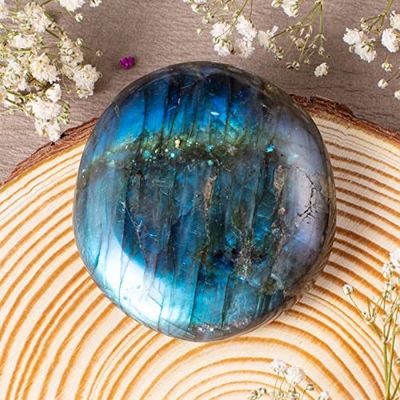 الحجر الطبيعي لابرادوريت النخيل الشافي الجيب الملمع لابرادوريت الصخور غير منتظمة القلق الحجر القلق الإفراج