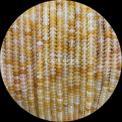 أحجار كريمة كريستالية على شكل عداد رونديل هيشي حبة أنواع مختلفة من الأحجار خيوط خرز فضفاضة لصنع المجوهرات