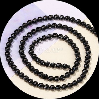 حبات شكل مسطح ذات نواح كريستالي حجر كريم شكل مستدير فلوريت Prehnite خيوط حبات فضفاضة لصنع المجوهرات DIY