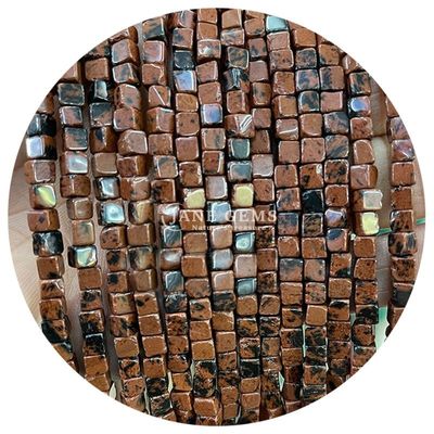 بيع بالجملة الكريستال الطبيعي الحجر الكريم مربع حبات الأجاث مكعب فضفاض الحبات الفيروزية الملحقات المسافات لصنع المجوهرات