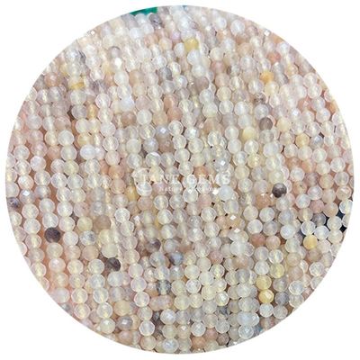 الحجارة الحجر الطبيعي الكريستالي المواجهة شكل مستدير الطوباز الصغير الأحمر الأفنتورين الخيوط الحجارة الفضفاضة للأساور