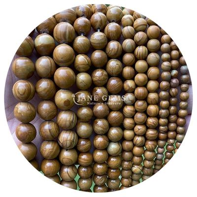 بيع بالجملة الحجر الطبيعي الكتل المدوّرة 8 ملم الزيبرا الوردية الياسبر الكتل المدوّلة التورمالين الكتل المدوّرة المسافات للمجوهرات