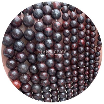 بيع بالجملة الحجر الطبيعي الكتل المدوّرة 8 ملم الزيبرا الوردية الياسبر الكتل المدوّلة التورمالين الكتل المدوّرة المسافات للمجوهرات