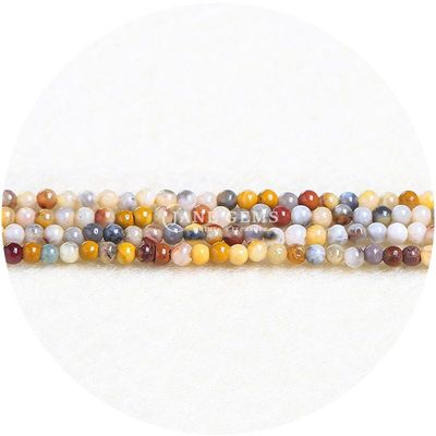 بيع بالجملة الحجارة الطبيعية الحجارة الفضفاضة الحجارة الفضفاضة 8mm Rhodolite حجارة مستديرة متعددة الألوان حجارة تورمالين المسافرين للمجوهرات