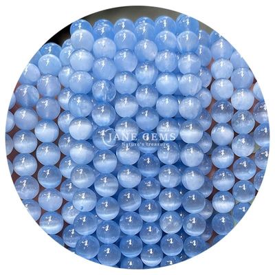 بيع بالجملة الحجر الكريم الطبيعي حبات حلقية فضفاضة 8mm غبس أزرق حبات حلقية فضفاضة حبات حميتيت حبات مسافة لصنع المجوهرات