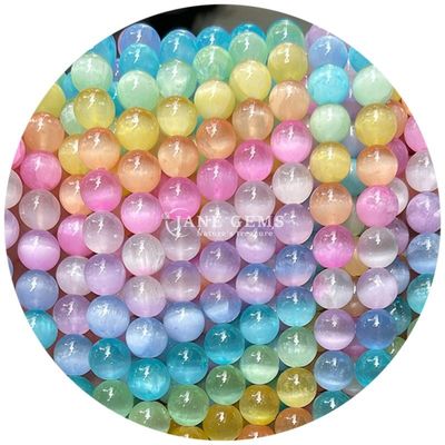 بيع بالجملة الحجر الكريم الطبيعي حبات حلقية فضفاضة 8mm غبس أزرق حبات حلقية فضفاضة حبات حميتيت حبات مسافة لصنع المجوهرات
