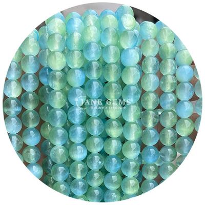 بيع بالجملة الحجر الكريم الطبيعي حبات حلقية فضفاضة 8mm غبس أزرق حبات حلقية فضفاضة حبات حميتيت حبات مسافة لصنع المجوهرات