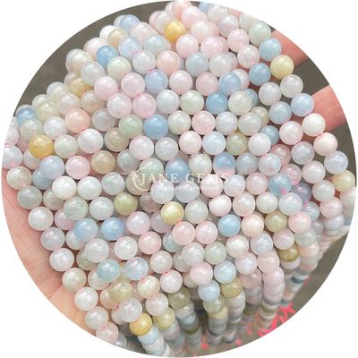 بيع بالجملة الحجر الكريم الطبيعي حبات حلقية فضفاضة 8mm غبس أزرق حبات حلقية فضفاضة حبات حميتيت حبات مسافة لصنع المجوهرات