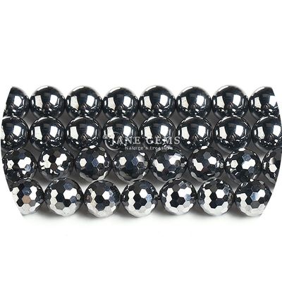 بيع بالجملة الحجر الكريم الطبيعي حبات حلقية فضفاضة 8mm غبس أزرق حبات حلقية فضفاضة حبات حميتيت حبات مسافة لصنع المجوهرات