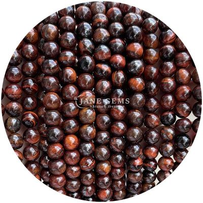بيع بالجملة الحجر الطبيعي الكتل المدوّرة 8 ملم العين النمرة الكتل المدوّلة الوردية الحمراء العين النمرة المدوّلة الكتل المسافة للمجوهرات