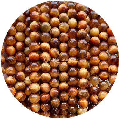 بيع بالجملة الحجر الطبيعي الكتل المدوّرة 8 ملم العين النمرة الكتل المدوّلة الوردية الحمراء العين النمرة المدوّلة الكتل المسافة للمجوهرات