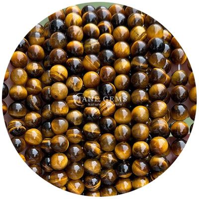 بيع بالجملة الحجر الطبيعي الكتل المدوّرة 8 ملم العين النمرة الكتل المدوّلة الوردية الحمراء العين النمرة المدوّلة الكتل المسافة للمجوهرات
