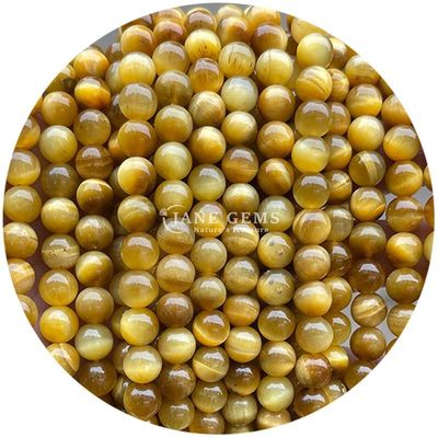 بيع بالجملة الحجر الطبيعي الكتل المدوّرة 8 ملم العين النمرة الكتل المدوّلة الوردية الحمراء العين النمرة المدوّلة الكتل المسافة للمجوهرات