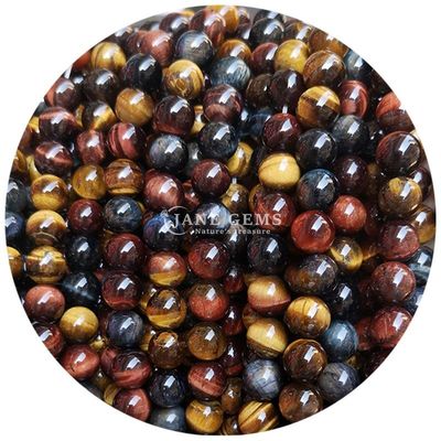 بيع بالجملة الحجر الطبيعي الكتل المدوّرة 8 ملم العين النمرة الكتل المدوّلة الوردية الحمراء العين النمرة المدوّلة الكتل المسافة للمجوهرات