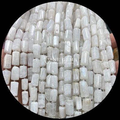 الأحجار الكريمة حبات الحجارة الطبيعية الكريستال الأباتيت رودونيت الحجر الكريم ذات الأوجه الأسطوانية شكل حبات الحجارة الفضفاضة الخيوط لصنع المجوهرات
