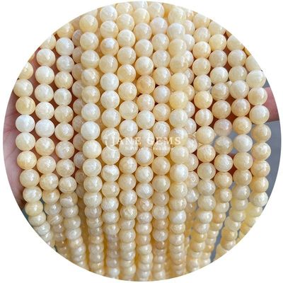 حبات الكريستال الطبيعي الجيدي المفتوحة حبات الليمون الجيدي المستديرة الحبات المفتوحة لصنع هدايا عيد الميلاد