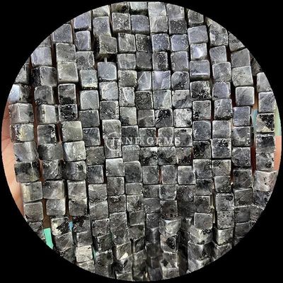 الشكل المربع المكعب هولايت اللابيس لازولي خيوط الحبال المفتوحة لصنع المجوهرات DIY