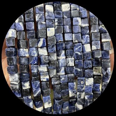 مجوهرات DIY والكريستال الشفاء الطبيعي لابرادوريت نقطة زرقاء خيوط حبات فضفاضة بأحجام مختلفة