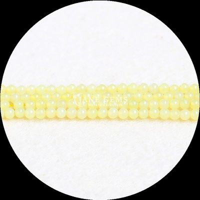 حيوية مستديرة متعددة الألوان مجوهرات DIY صغيرة فضفاضة التورمالين الأصفر اليشم خيوط فضفاضة الخرز