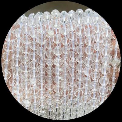 شكل مستدير طبيعي حجارة كريمة حبات كريستال واضحة سيتران أميثست خيوط فضفاضة للمجوهرات DIY