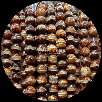 حبات الهيكل المستديرة من الهيكل التبتاني الحبل الهيكل المفتوح للجواهر