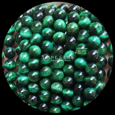 الحجر الكريم شكل مستدير الحبل العين الزرقاء النمر فضفاضة الحبل الخيوط للمجوهرات DIY والهدايا