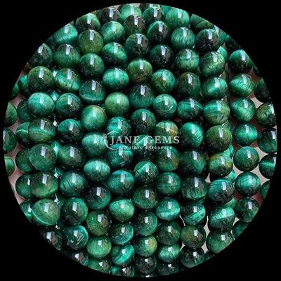 الحجر الكريم شكل مستدير الحبل العين الزرقاء النمر فضفاضة الحبل الخيوط للمجوهرات DIY والهدايا