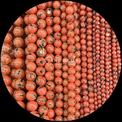 الحجارة الكريمة الملمعة للزينة شكل مستدير 8 ملم الحجم