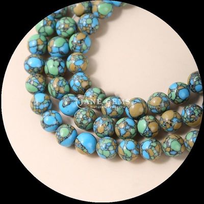 حجارة كريمة طبيعية في ألوان مختلفة ، مجوهرات DIY حجارة الفيروزية
