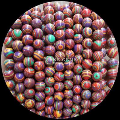 حبات الجوهرة مختلفة لون الاصطناعي حبات مالاكيت لصنع المجوهرات DIY