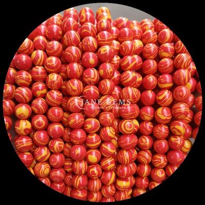 حبات الجوهرة مختلفة لون الاصطناعي حبات مالاكيت لصنع المجوهرات DIY