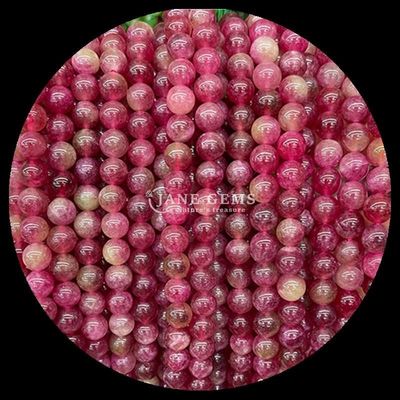 الحجارة المقطعة مستديرة الخرز الألوان المختلفة الكالسيدونية الخيوط الخالية من الخرز مناسبة للأساور من المنشأ