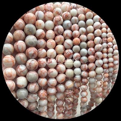الحجارة الدائرية الحجارة الطبيعية الحجارة الملمعة الرودونيت الحجارة المفتوحة الخيوط للجمعات المجوهرات الرائعة