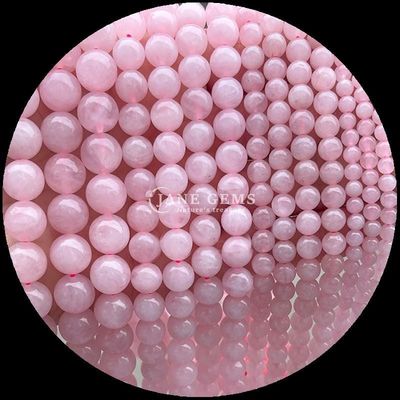 الحجارة الطبيعية الخرز الوردي الكوارتز الأوباليت أنواع مختلفة الحجر الكريستالي الشافي الخيوط الخرز الفضفاضة الإضافة المثالية لمجموعة سوارك