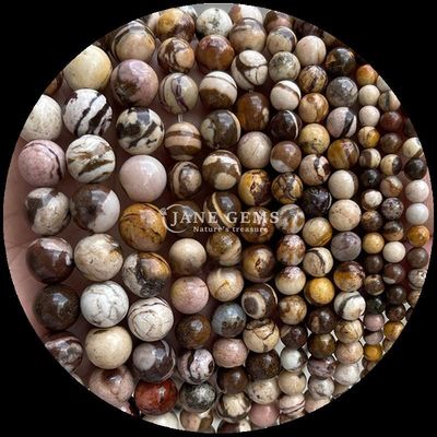 الحجر الكريم قطع حجارة مستديرة الحجارة الحبل الزيبرا الياسبر الماغونية الغبار المختلف أنواع الحجر الكريستالي الشافي الخيوط الحبة فضفاضة للأكسسوارات المصنوعة يدويا